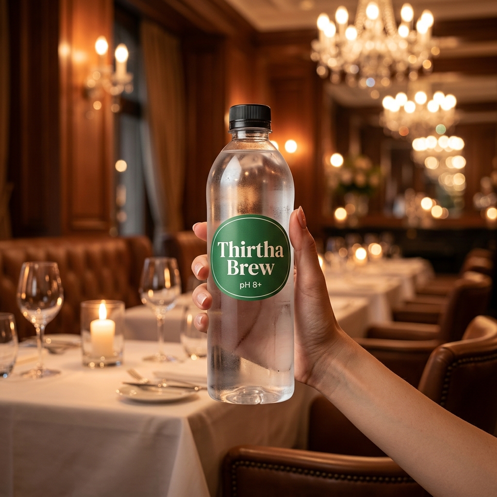 Thirtha Brew served at a premium fine dining restaurant